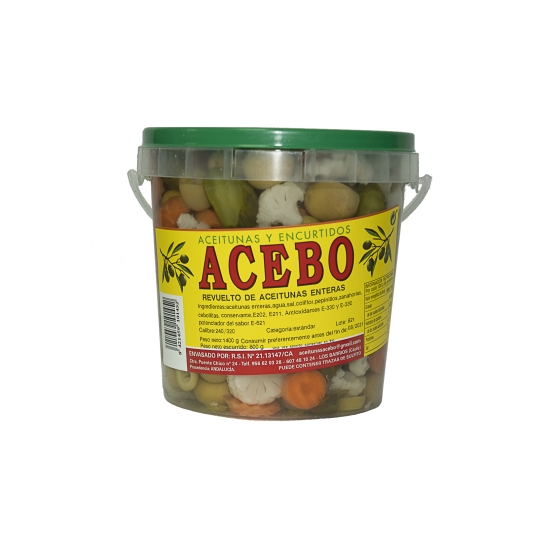 REVUELTO ACEITUNAS ACEBO 800G