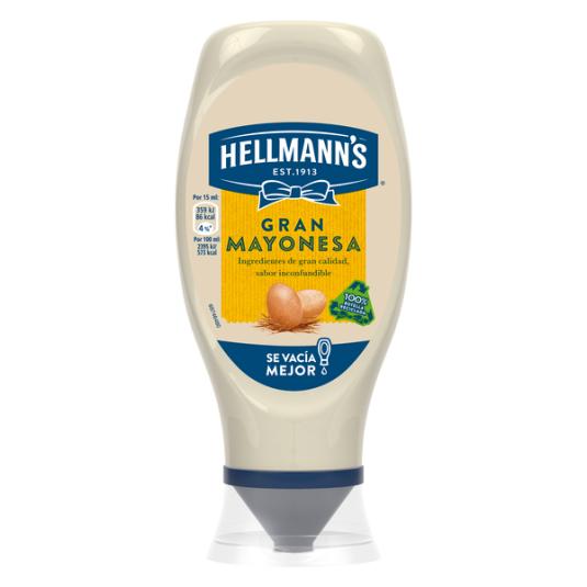 MAYONESA BOCABAJO HELLMANN´S 430ML