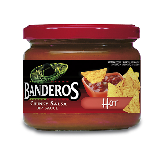 SALSA CHUNKY HOT BANDEROS 300G