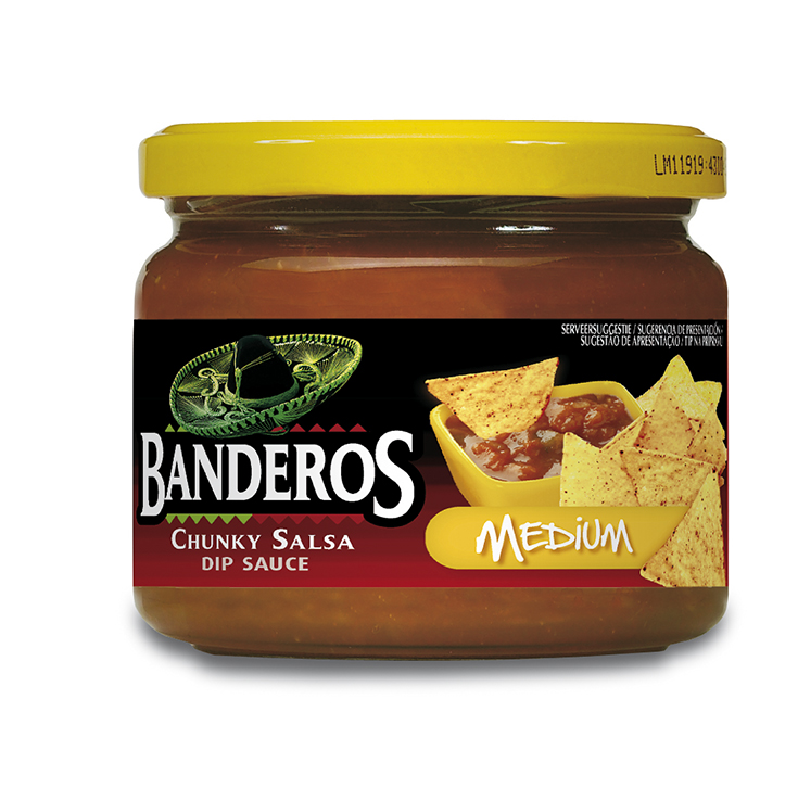 SALSA CHUNKY MEDIUM BANDEROS 300G