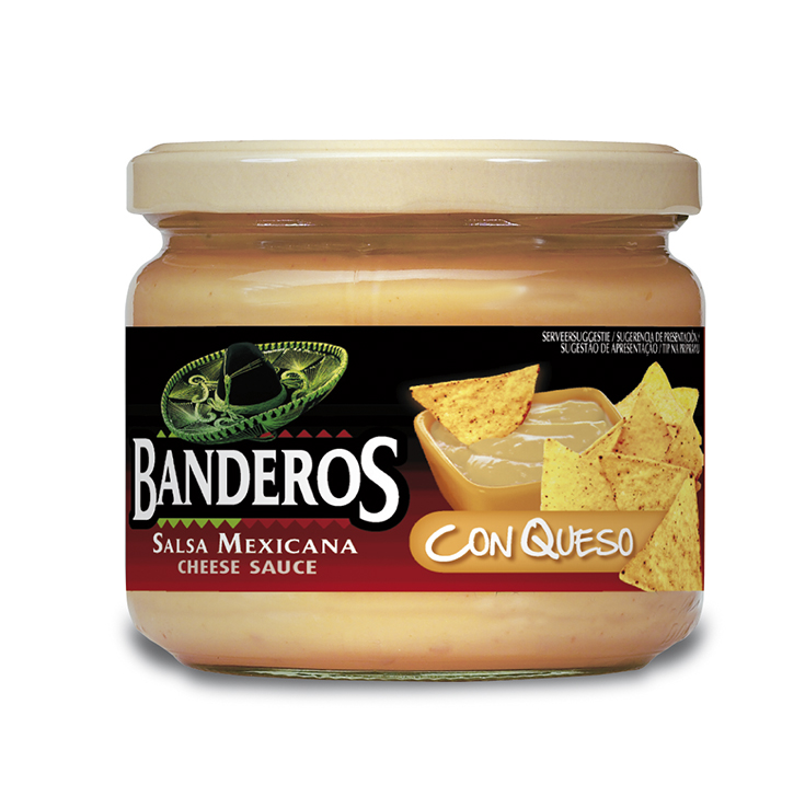 SALSA CON QUESO BANDEROS 300G