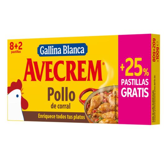 CALDO POLLO AVECREM 8+2 PASTILLAS