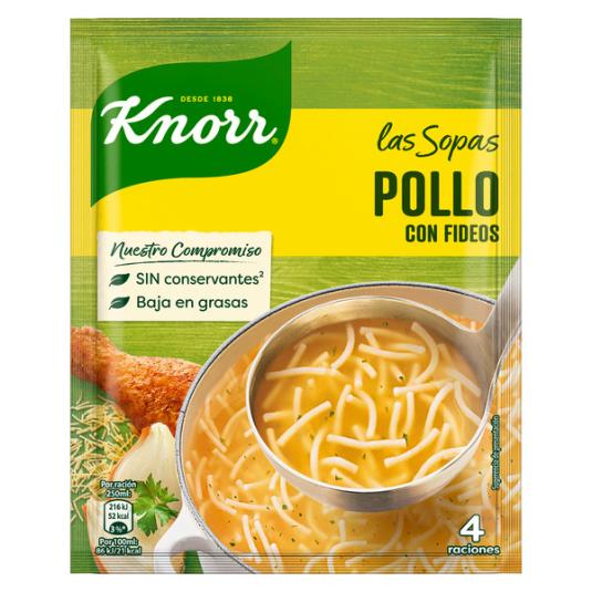 SOPA POLLO FIDEOS KNORR