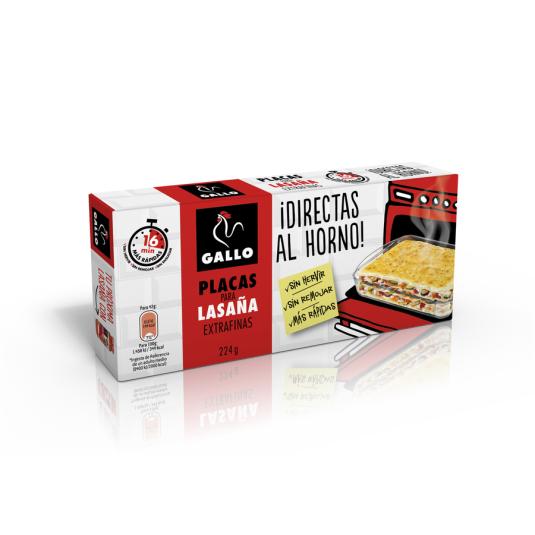 LASAÑA AL HORNO GALLO 224G