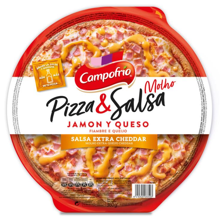 PIZZA & SALSA JAMON Y QUESO CAMPOFRIO