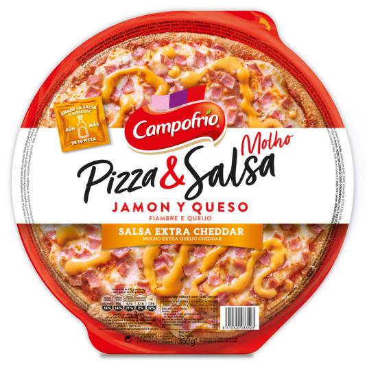 PIZZA & SALSA JAMON Y QUESO CAMPOFRIO