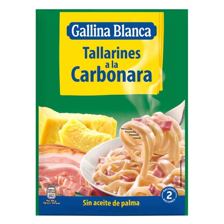 TALLARINES CARBONARA GALLINA BLANCA 143G