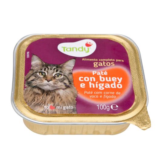 ALIMENTO GATO TANDY BUEY TARRINA 100 GR