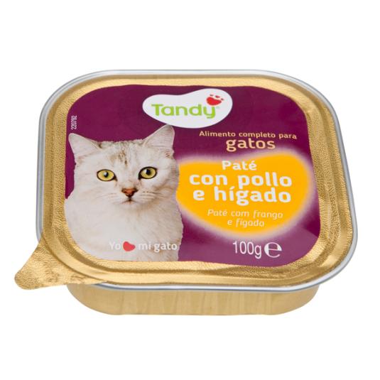 ALIMENTO GATO TANDY POLLO TARRINA 100G