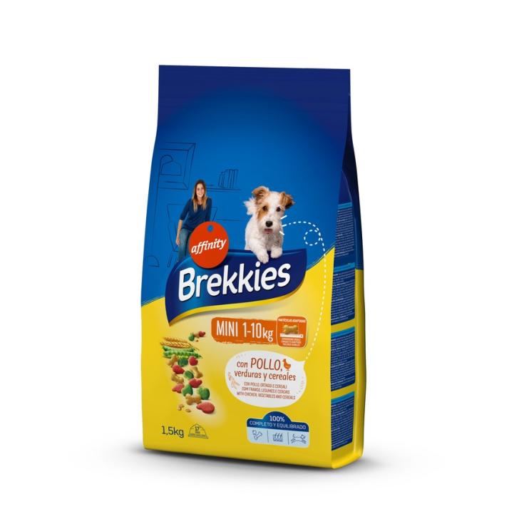 BREKKIES DOG MINI POLLO/VERDURA 1,5K