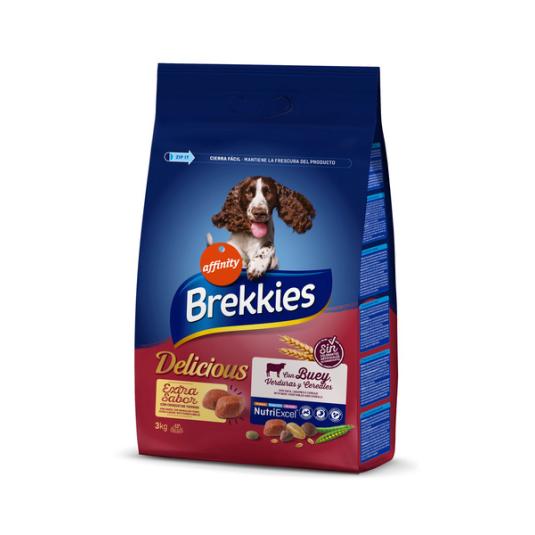 BREKKIES DOG TENDER-DELIC BUEY 3 K