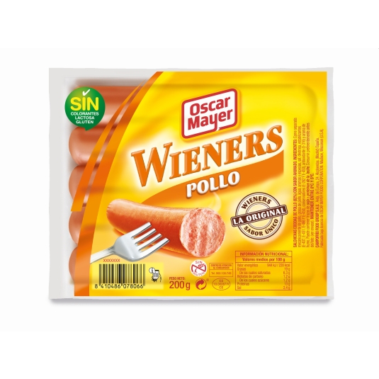 SALCHICHAS WIENERS POLLO O.MAYER 200G