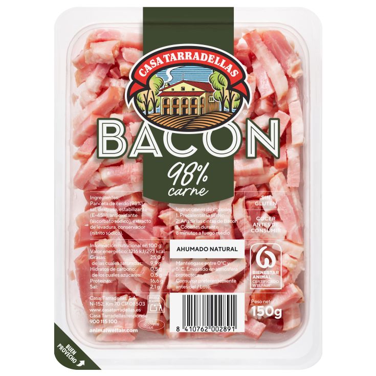 CINTA BACON CASA TARRADELLAS 150G