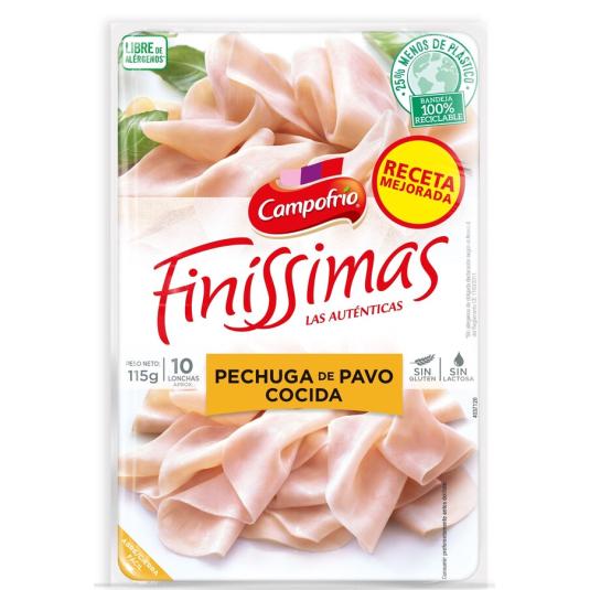 PECHUGA PAVO FINISSIMAS 115G