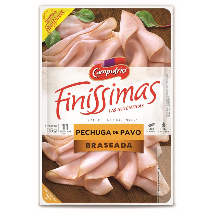 PECHUGA PAVO BRASEADA FINISSIMAS 115G