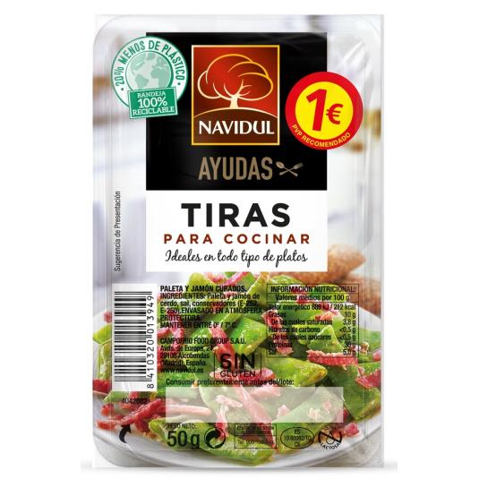 TIRAS JAMON SERRANO NAVIDUL 50G