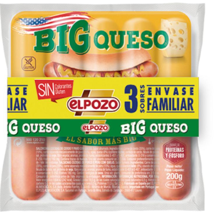 SALCHICHAS BIG QUESO ELPOZO P-3