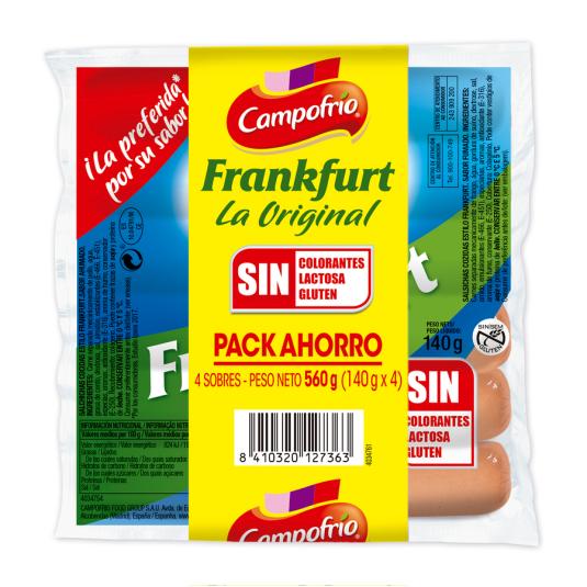 SALCHICHAS FRANKFURT CAMPOFRIO P-4