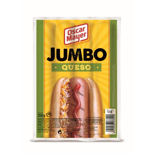 SALCHICHAS JUMBO QUESO O.MAYER 350G