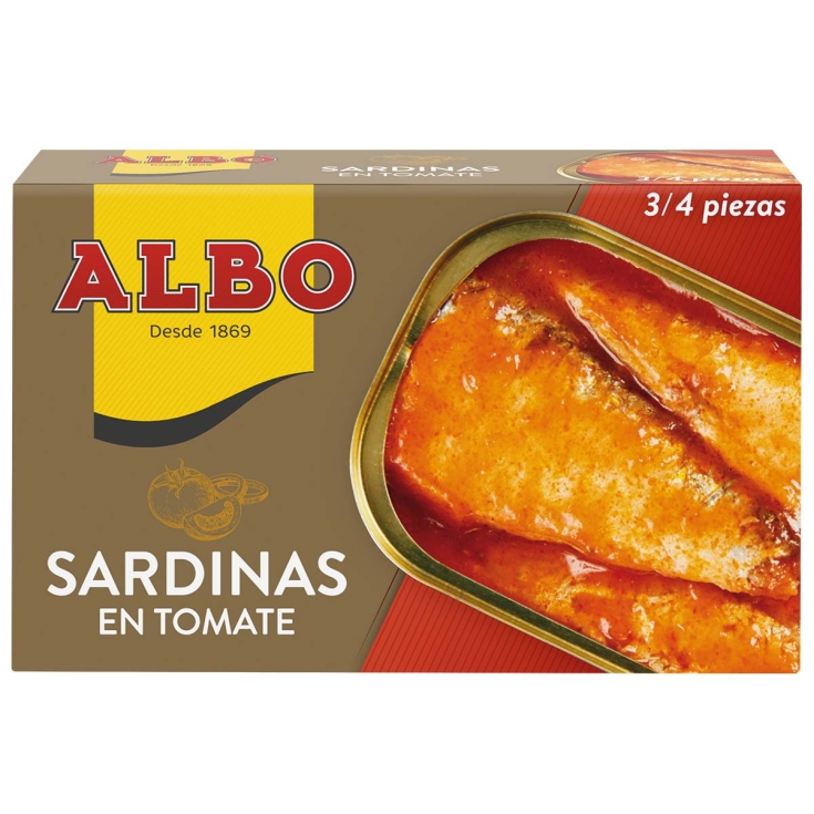 SARDINAS TOMATE ALBO RR 125G