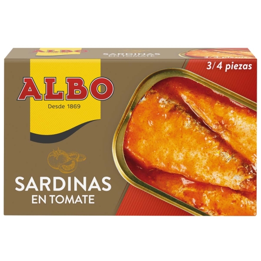 SARDINAS TOMATE ALBO RR 125G