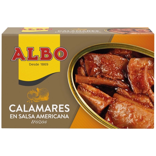 CALAMARES SALSA AMERICANA CABO PE AS P 3 Supermercados Ruiz Galan