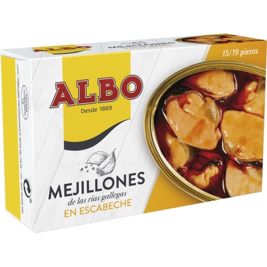 MEJILLONES ESCABECHE ALBO 14/19