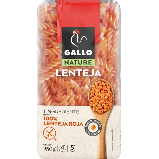 HELICES NATURE LENTEJAS GALLO 250G