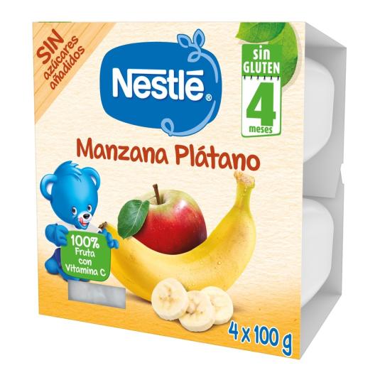 TARRINA MANZ/PLATANO NESTLE 4x100G