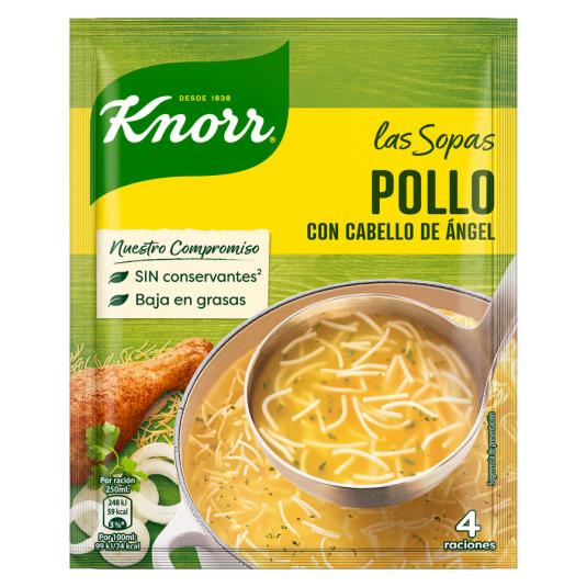 SOPA POLLO C/CABELLO ANGEL KNORR