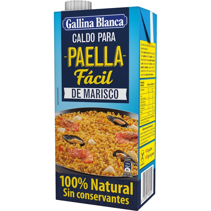 CALDO PARA PAELLA GALLINA BLANCA 1L