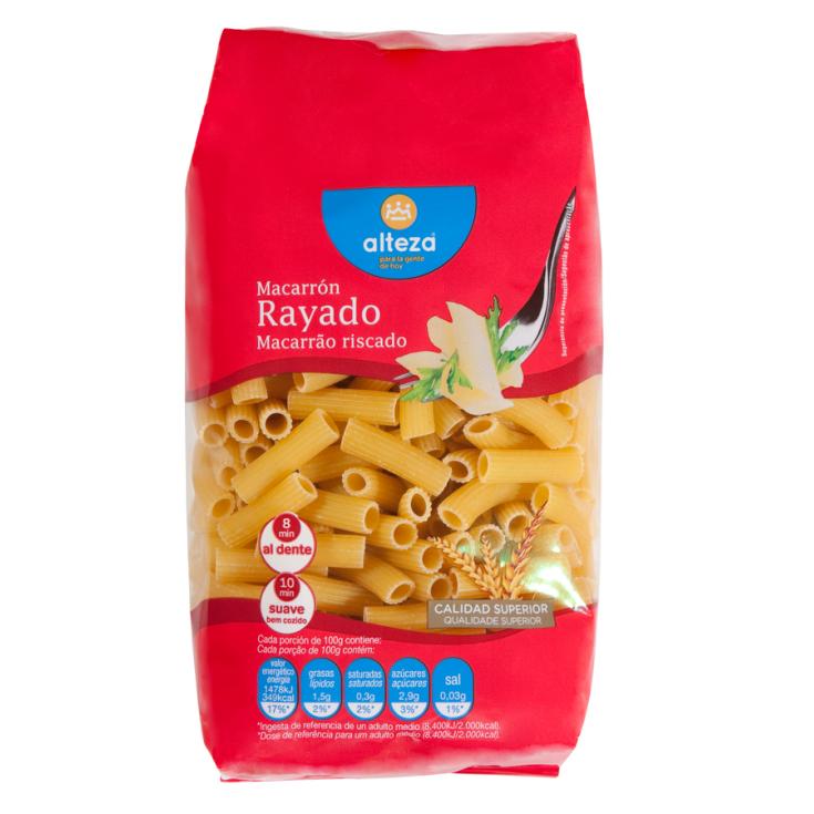 MACARRON RAYADO ALTEZA 500G