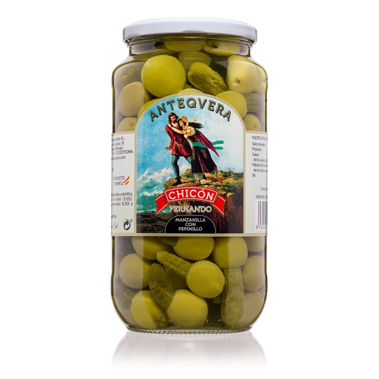 ACEITUNA R/PEPINILLO CHICON 500G