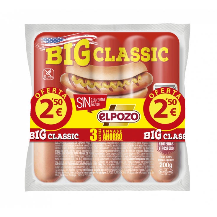 SALCHICHAS BIG CLASSIC ELPOZO P-3