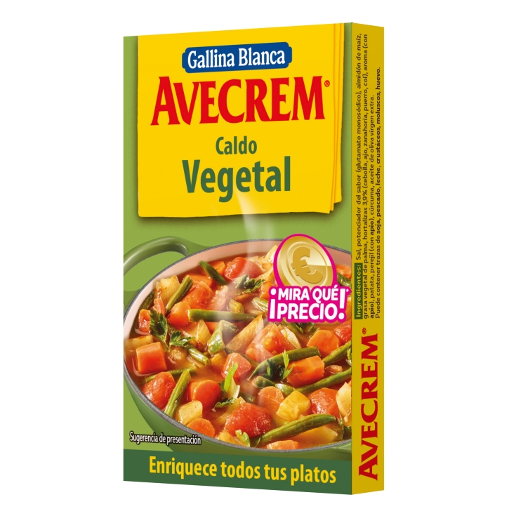 CALDO VEGETAL AVECREM 8 PASTILLAS