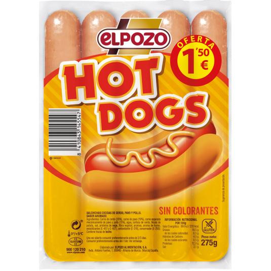SALCHICHAS FRANKFURT HOT DOG ELPOZO