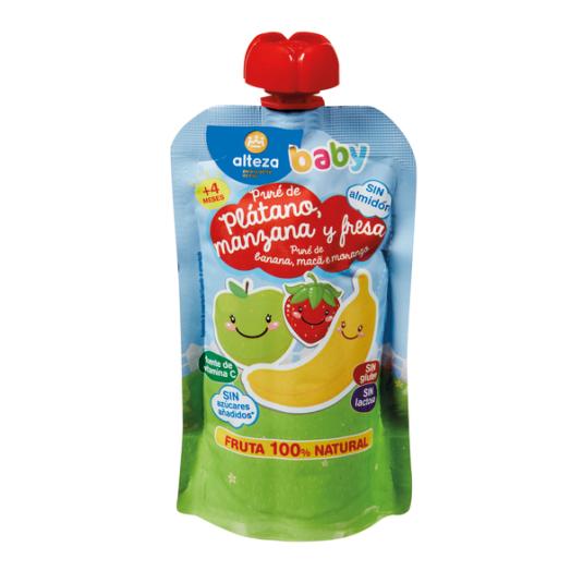 PURE PLATANO/MANZANA/FRESA ALTEZA 120G