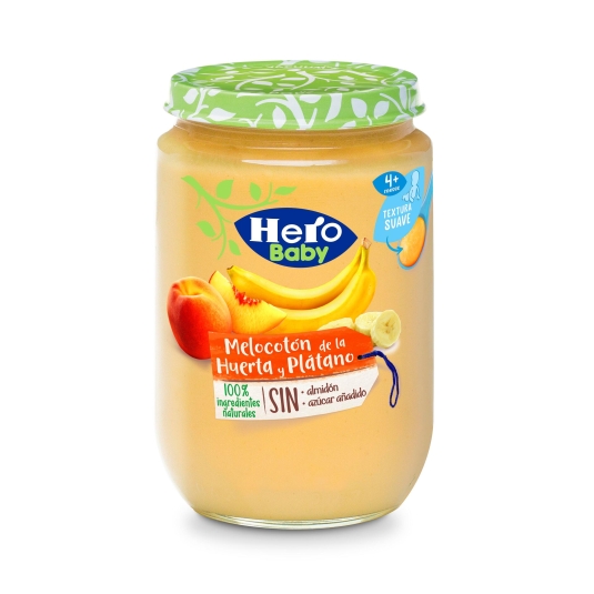 HERO BABY MELOCOTON/PLATANO 190G