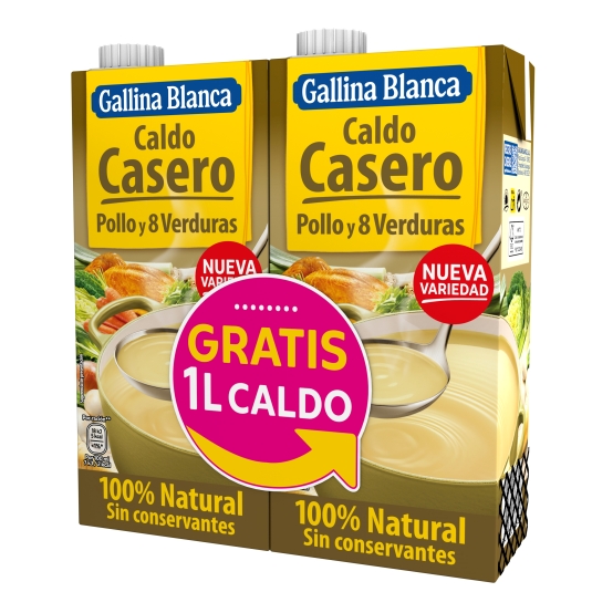 CALDO POLLO+8 VERDURAS G.BLANCA 1L P-2