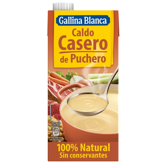 CALDO CASERO PUCHERO GALLINA BLANCA 1L