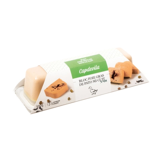 BLOC DE FOIE GRAS DE PATO MI-CUIT 100G