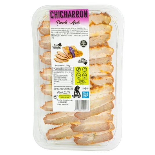 PANCETA ASADA CHICHARRON ICARBEN 100G