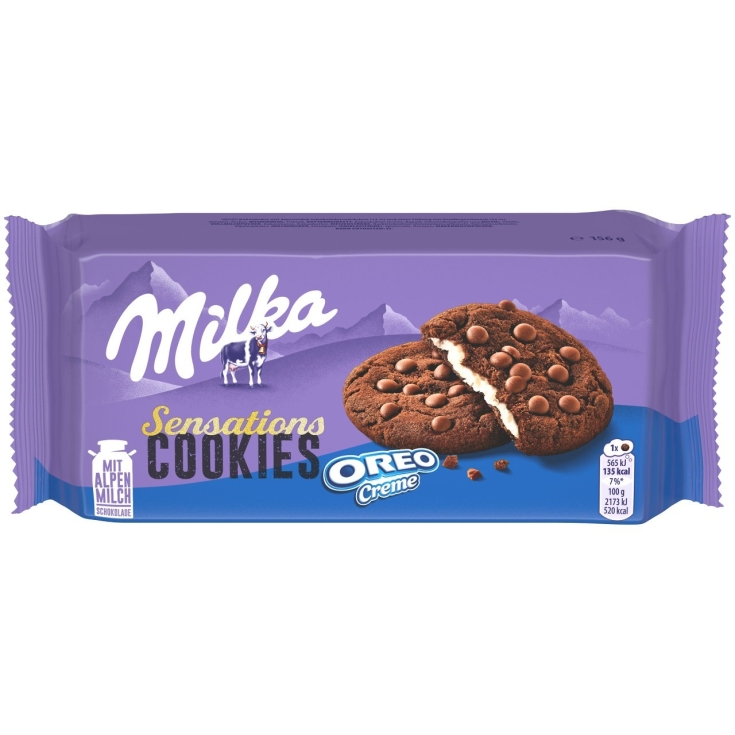 GALLETAS COOKIES SENSA. MILKA OREO 156 g