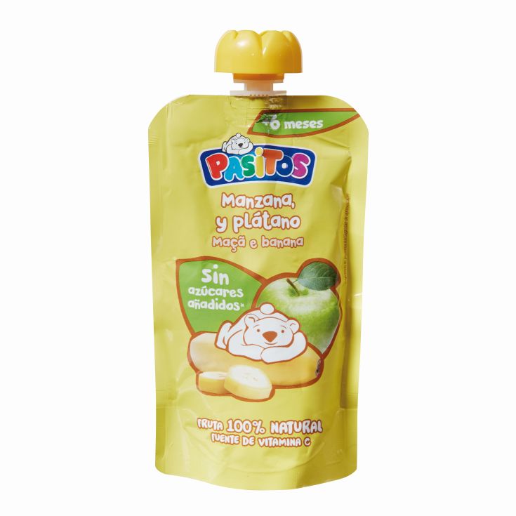 POUCHE BABY MANZANA/PLATANO PASITOS 120G