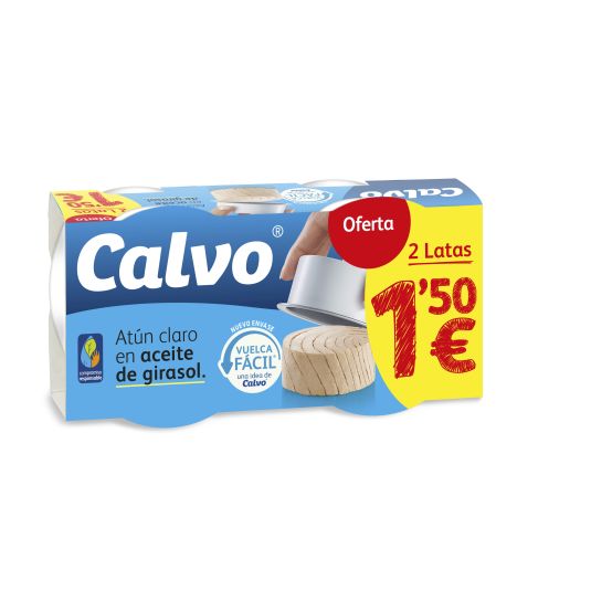 ATUN CLARO ACEITE GIRASOL CALVO P-2