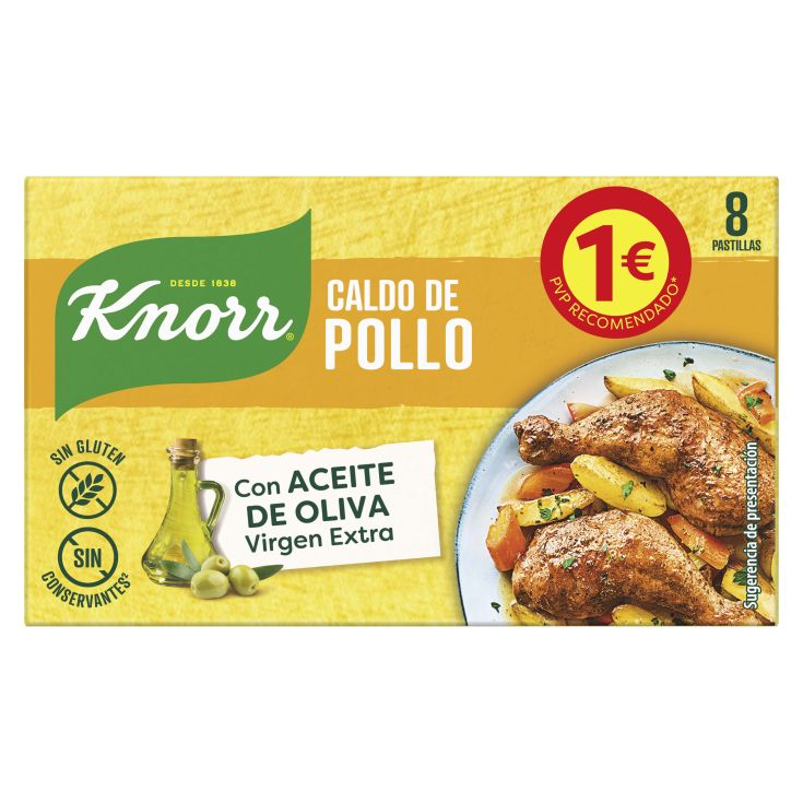 CALDO POLLO KNORR 8 PASTILLAS