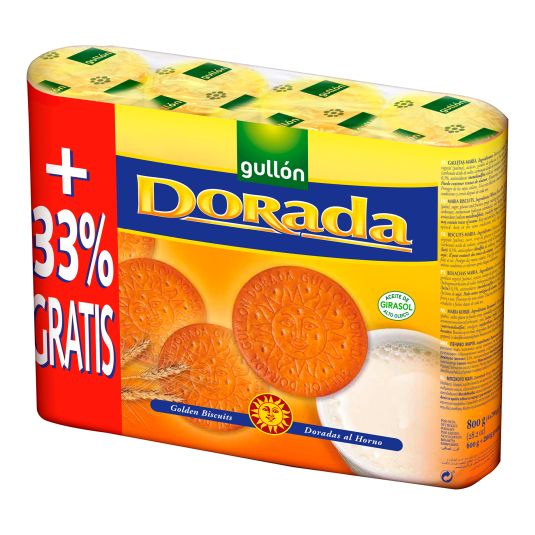 GALLETA MARIA DORADA GULLON 600G + 200G