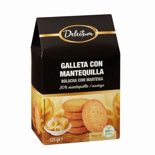 GALLETA 30% MANTEQUILLA DELEITUM 125G