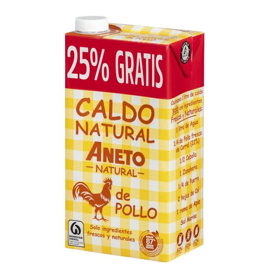 CALDO POLLO ANETO 750+250ML GRATIS
