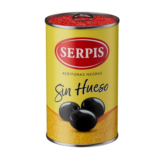 ACEITUNA NEGRA S/HUESO SERPIS 300G